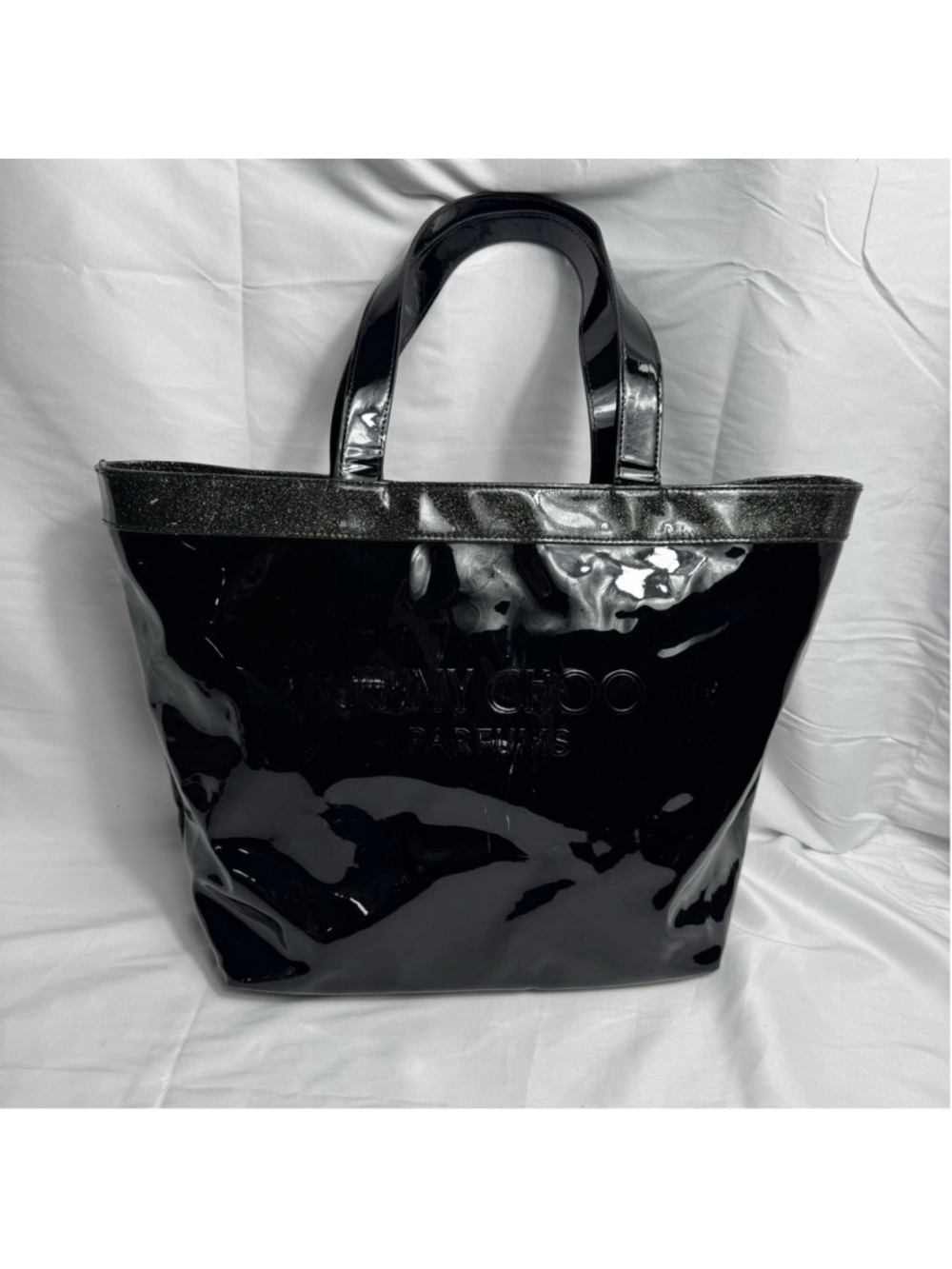 Women's Jimmy Choo Parfums Tote Bag One Size Black Silver